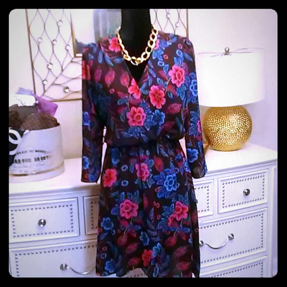 Floral print dress